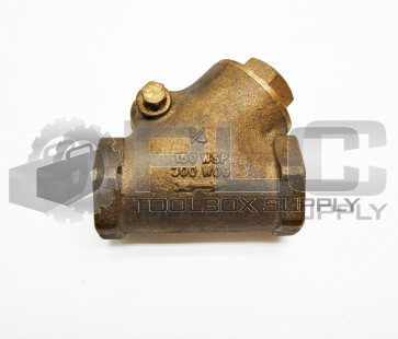 NEW BRASS 3/4" 150 WSP 200 WOG CHECK VALVE 