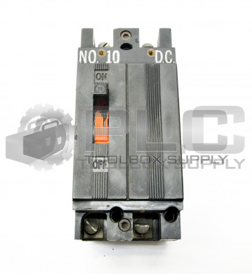 UND LAB 100A CIRCUIT BREAKER 2 POLE 125/250VDC 240VAC E-7819