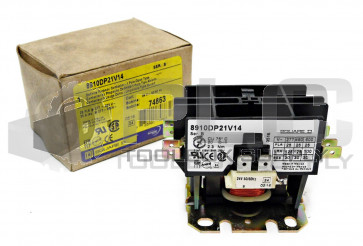 NEW SQUARE D 8910DP21V14 SER B DEFINITE PURPOSE CONTACTOR 1POLE 24V 50/60Hz COIL