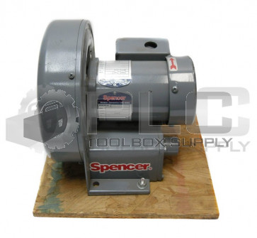 SPENCER MOT-90214 VORTEX BLOWER HP: 0.21 TE, RPM: 2570, FR: 42CZ, VB-002B-000