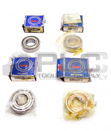 LOT OF 4 NEW NSK 6004ZZC3 BALL BEARINGS