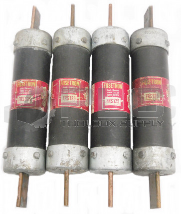 LOT OF 4 BUSSMANN FRS 125 TIME-DELAY FUSE 600V FRS125