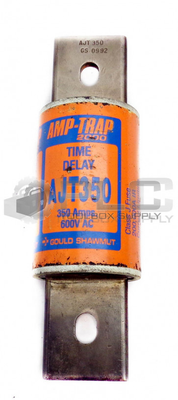 NEW GOULD SHAWMUT AJT350 AMP-TRAP 2000 TIME-DELAY FUSE CLASS J 600VAC