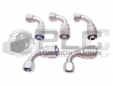 LOT OF 5 NEW PARKER 13943-12-12 90° HOSE FITTING 1" ID FEMALE THREAD X 3/4" HOSE