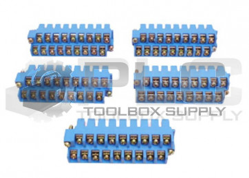 LOT OF 5 ALLEN BRADLEY 1746-RT25B BLUE TERMINAL BLOCKS