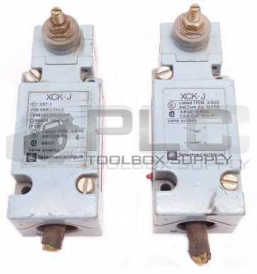 LOT OF 2 TELEMECANIQUE XCK-J LIMIT SWITCH ZCK-E05 OPERATING HEAD