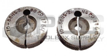 SET OF 2 ATG 10-56NS-2 GO P.D. .1784 & NOGO P.D. .1760 RING THREAD GAGES