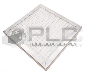 NEW LF-4 MULTI LAYER WHITE 10x10x1 WATER FILTER ELEMENT ALUMINUM FRAME *READ*