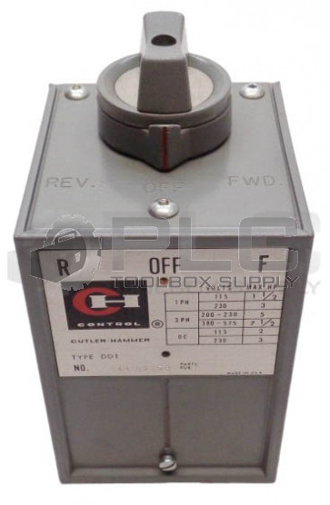 CUTLER-HAMMER 9441H285 DRUM SWITCH TYPE/SIZE DD1 NEMA 1