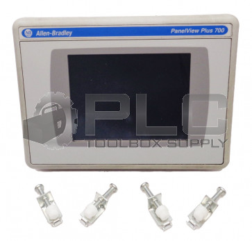 ALLEN BRADLEY 2711P-T7C4D8 /A PANELVIEW PLUS 700 w/ 2711P-RP8D /B MODULE w/CLIPS