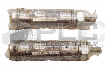 LOT OF 2 SEALED NEW C&C MANUFACTURING INC. RLC01A-SAN-AA00 PNEUMATIC CYLINDERS