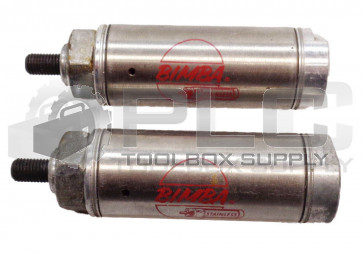 LOT OF 2 BIMBA 091 PNEUMATIC CYLINDERS