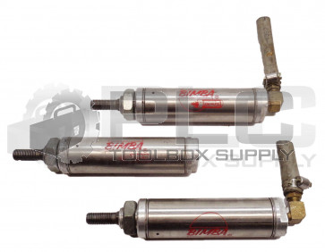 LOT OF 3 BIMBA 121.5-NR PNEUMATIC CYLINDERS *READ*