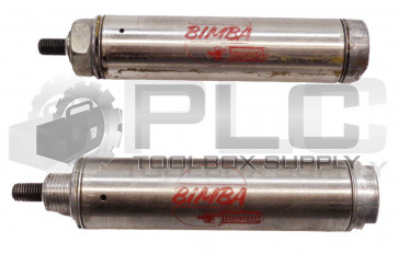 LOT OF 2 BIMBA 092 PNEUMATIC CYLINDERS