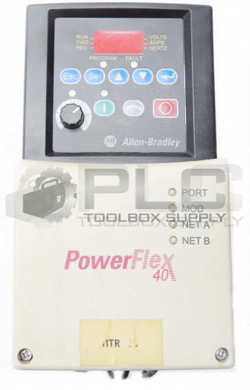 ALLEN BRADLEY POWERFLEX 40 22B-D010N104 SER A 4.0kW/5.0HP 3 PH 380-480V 48-63Hz