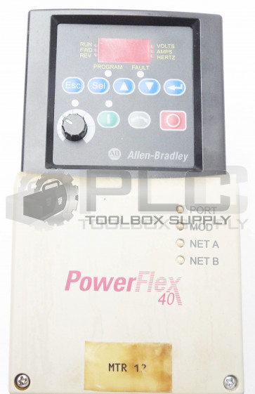ALLEN BRADLEY 22B-D4P0N104 POWERFLEX 40  SER A 1.5KW/2.0HP 3 PH 380-480V 48-63Hz