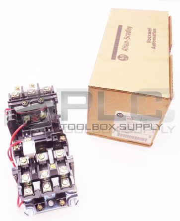 NEW ALLEN BRADLEY 509-BOD /B MOTOR STARTER W/ CB236 COIL W/ 595-A /C CONTACT