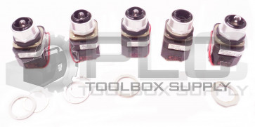 LOT OF 5 NEW ALLEN BRADLEY 800T-PT16 /T BUTTON W/ 800T-XA /D W/ 40171-002-01 