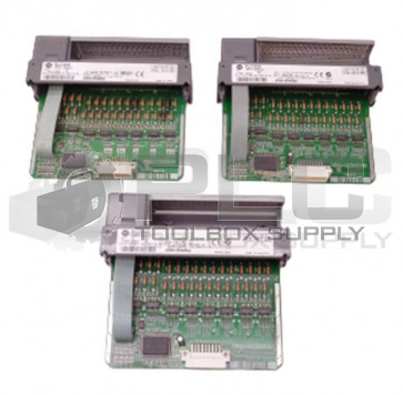 LOT OF 3 ALLEN BRADLEY 1746-IB32 SER D INPUT MODULE SLC500