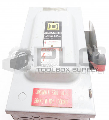 SQUARE D H362 60A HEAVY DUTY SWITCH BOX