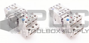 LOT OF 2 ALLEN BRADLEY 100-C09*10  /A CONTACTOR W/ 193-EA1CB /B RELAY 