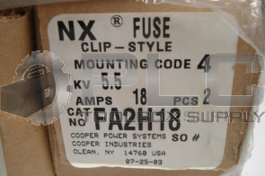 NEW MCGRAW EDISON FUSE FA2H18