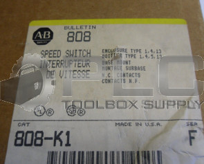 NEW ALLEN BRADLEY 808 K1 SPEED SWITCH 808-K1