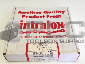 NEW INTRALOX 900 RAISED RIB GREY PP 46MM 10FT A1D9-43BCT1-LB-00