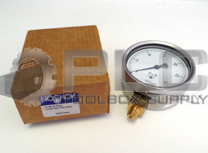 NEW NOSHOK 40-200-30 OZ/IN2 1/4'' NPT BOTTOM CONN. GAUGE