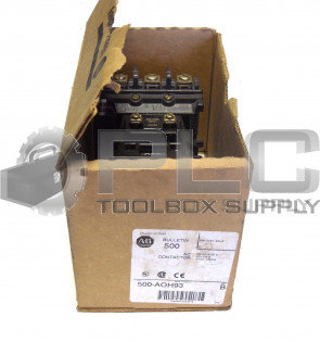 NEW ALLEN BRADLEY 500-AOH93 SERIES B AC CONTACTOR 500-A0*93