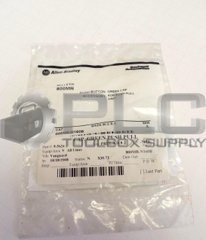 NEW ALLEN BRADLEY 800MR-N160B GREEN CAP PUSH BUTTON 800MRN160B