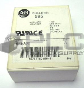 NEW ALLEN BRADLEY 595-A02 SERIES A AUXILIARY CONTACT 