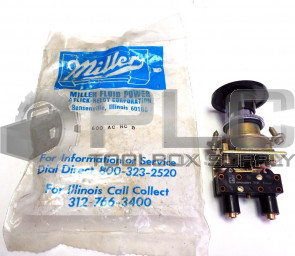 NEW MILLER FLUID POWER PUSH BUTTON 600 AC NC B