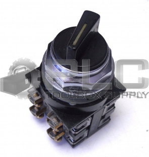 GENERAL ELECTRIC BLACK SELECTOR SWITCH WITH TWO CR104P