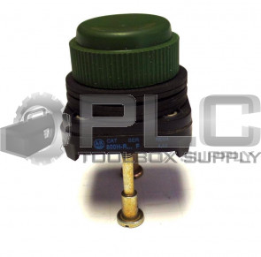 NEW ALLEN BRADLEY 800H-R GREEN BOOTED MOMENTARY PUSH BUTTON SERIES F