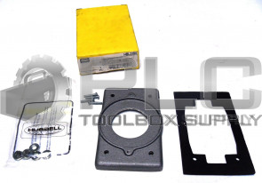 NEW HUBBELL HBL3394 ALUMINUM PLATE  FOR 30A 3 & 4 WIRE TWIST LOCK RECEPTACLES