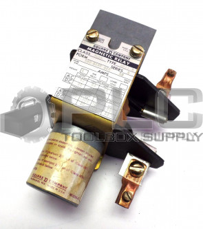 SQUARE D CLASS 9055 TYPE N0118R RELAY MAGNETIC 600V 9055-NO118-R