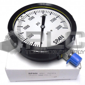 NEW SPAN LFS312-3000-PSI-G 0-3000 PSI 1/4" 1541214