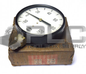 NEW USG U.S GAUGE 505-S 3 1/2" 1/4" L.M 30"-100 LB 12288-0