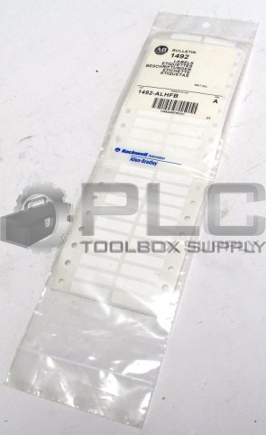 NEW ALLEN BRADLEY 1492-ALHFB ADHESIVE LABEL SHEET FOR 1492