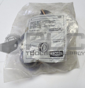 NEW HUBBELL 103 HEAVY DUTY LAMPHOLDER FOR PAR 38 LAMPS MEDIUM BASE 1/2"