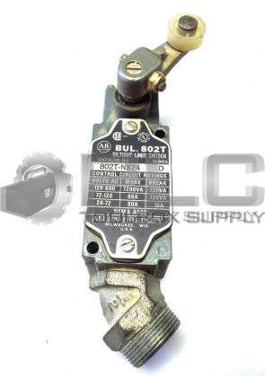 ALLEN BRADLEY 802T-NX24 BUL. 802T OIL TIGHT LIMIT SWITCH