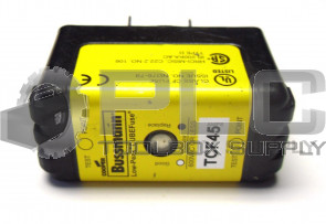 NEW BUSSMAN COOPER TCF45 LOW-PEAK CUBEFUSE 600VAC OR LESS DUAL ELEMENT