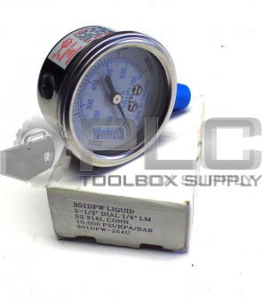 NEW 301DFW PRESSURE GAUGE