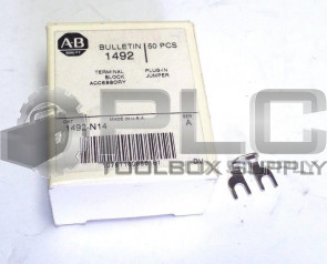 NEW 50 PIECE ALLEN BRADLEY 1492-N14 TERMINAL BLOCK ACCESSORY