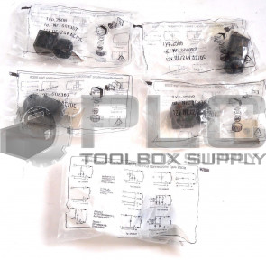 LOT OF 5 NEW BURKERT EASY FLUID CONTROL 008367 CABLE PLUG 12VDC/24VAC TYPE 2508