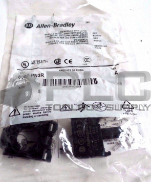 NEW ALLEN BRADLEY 800F-PN3R SERIES A RED LED MODULE WITH PLASTIC LATCH