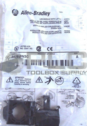 NEW ALLEN BRADLEY 800F-PN5G LED MODULE WITH LATCH