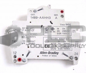 NEW ALLEN BRADLEY 1489-AAHH3 SER A AUXILIARY CONTACT