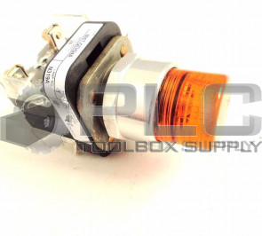 ALLEN BRADLEY 800T-QTH24A ORANGE PUSHBUTTON SER. T 800TQTH24A